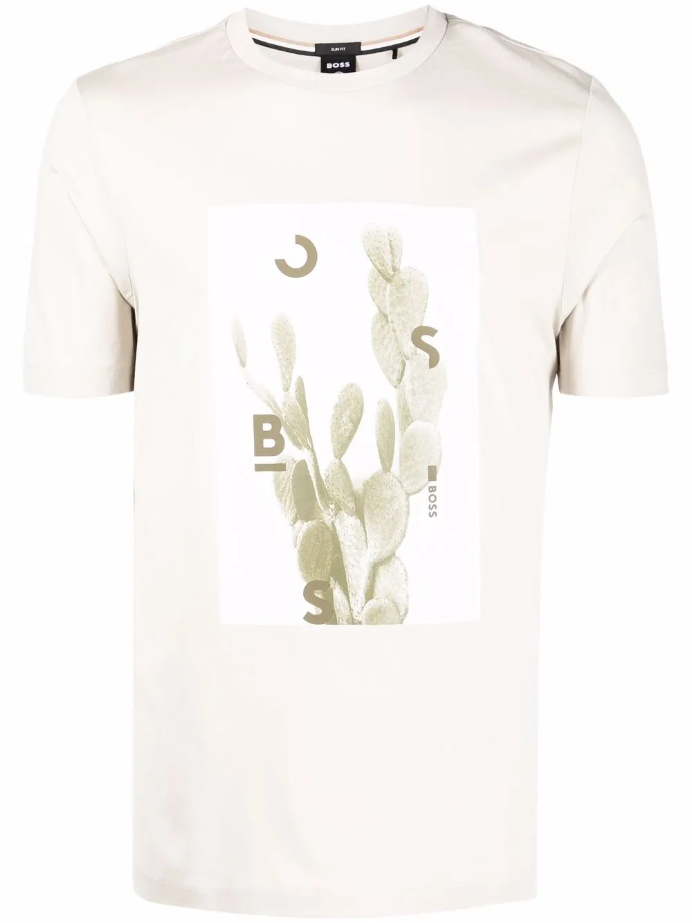 

BOSS playera con cactus estampado - Neutro