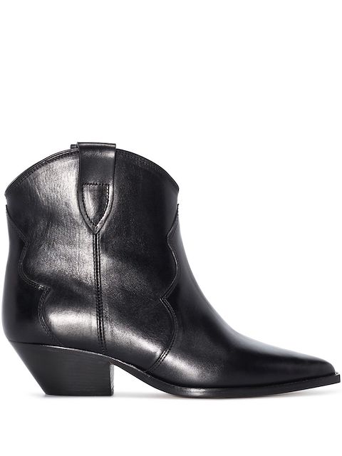 ISABEL MARANT 抛光尖头短靴