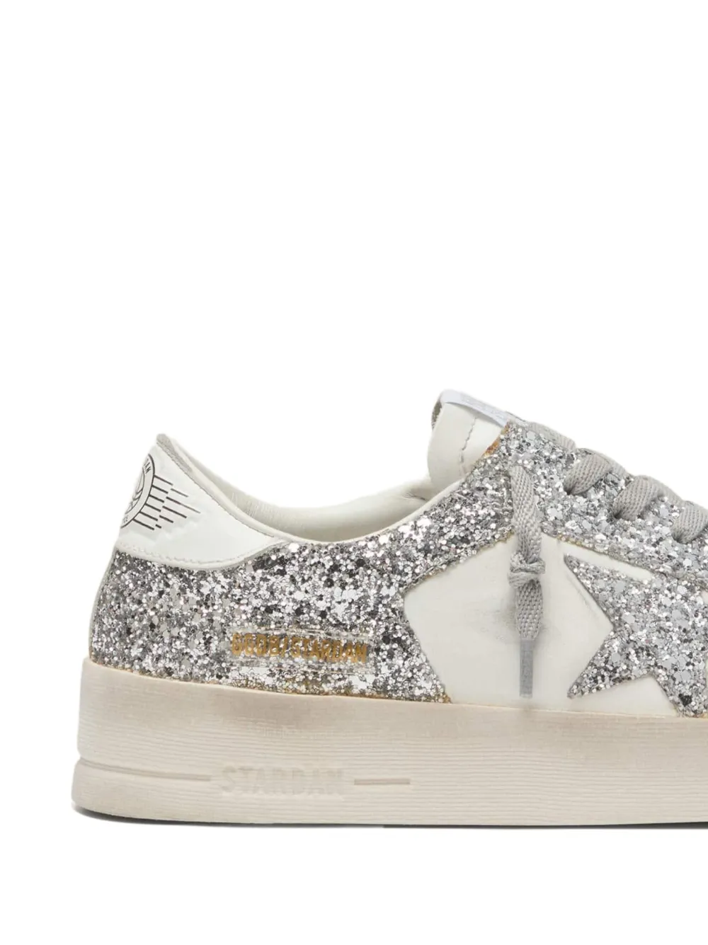 Golden Goose Stardan sneakers met glitter Wit