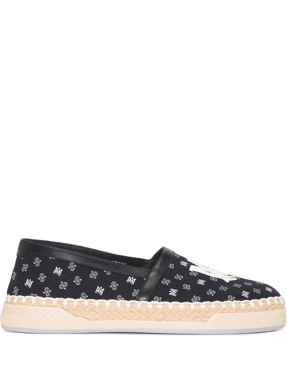 

AMIRI alpargatas slip-on con monograma - Negro