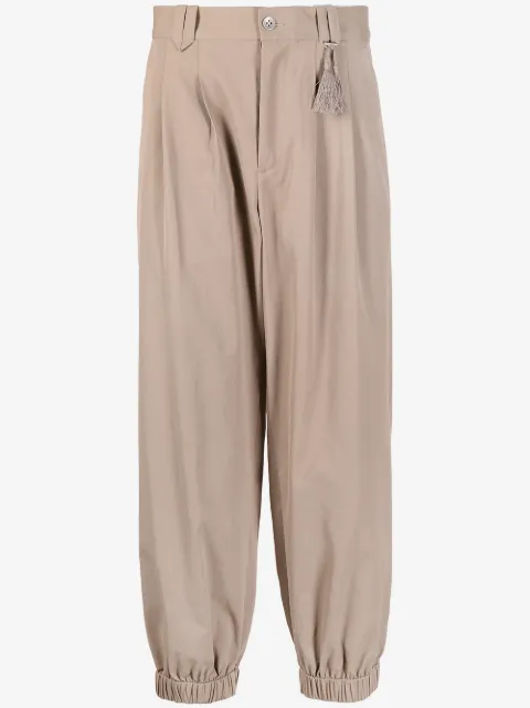 Ports V cropped pleated trousers