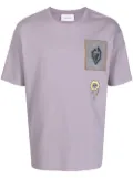 Ports V patch-detail short-sleeved T-shirt - Purple