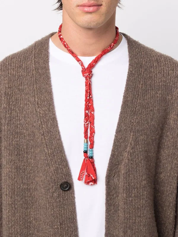 Alanui Bandana Beaded Necklace - Farfetch Alanui Bandana Beaded Necklace - Farfetch