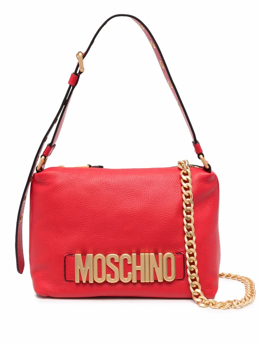 

Moschino bolsa de hombro con placa del logo - Rojo