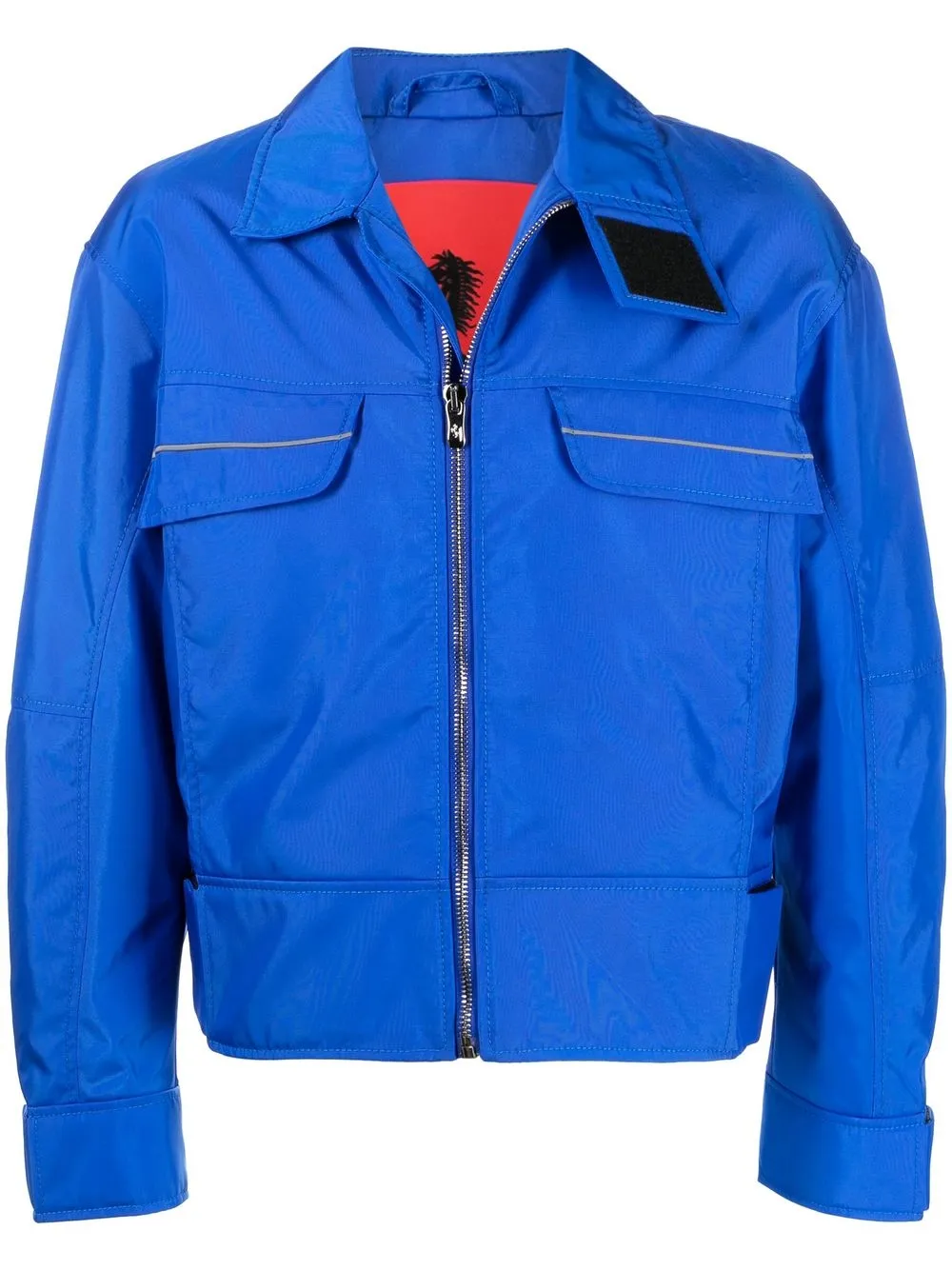 

Ferrari zipped roll-neck bomber jacket - Blue