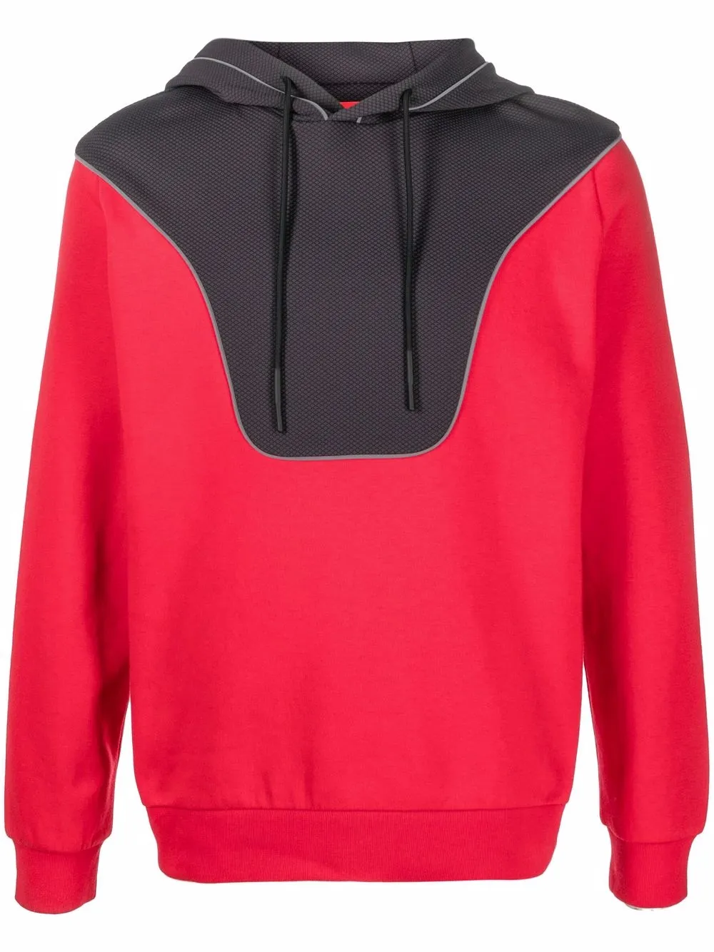 

Ferrari hoodie con diseño color block - Rojo