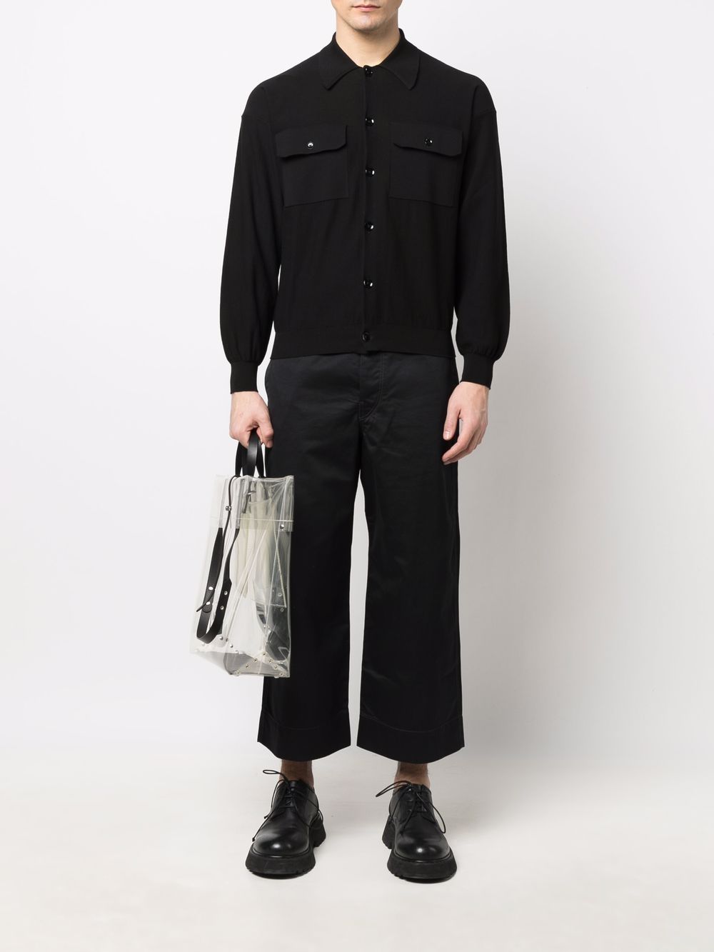 фото Lemaire cropped straight-leg trousers