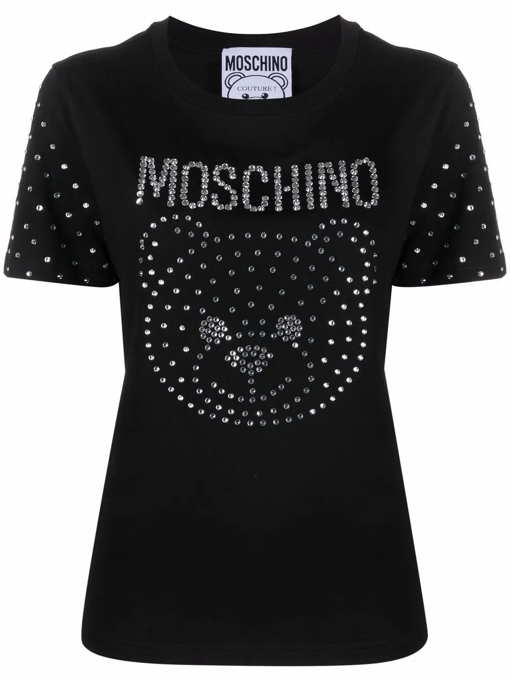 фото Moschino футболка из органического хлопка с логотипом