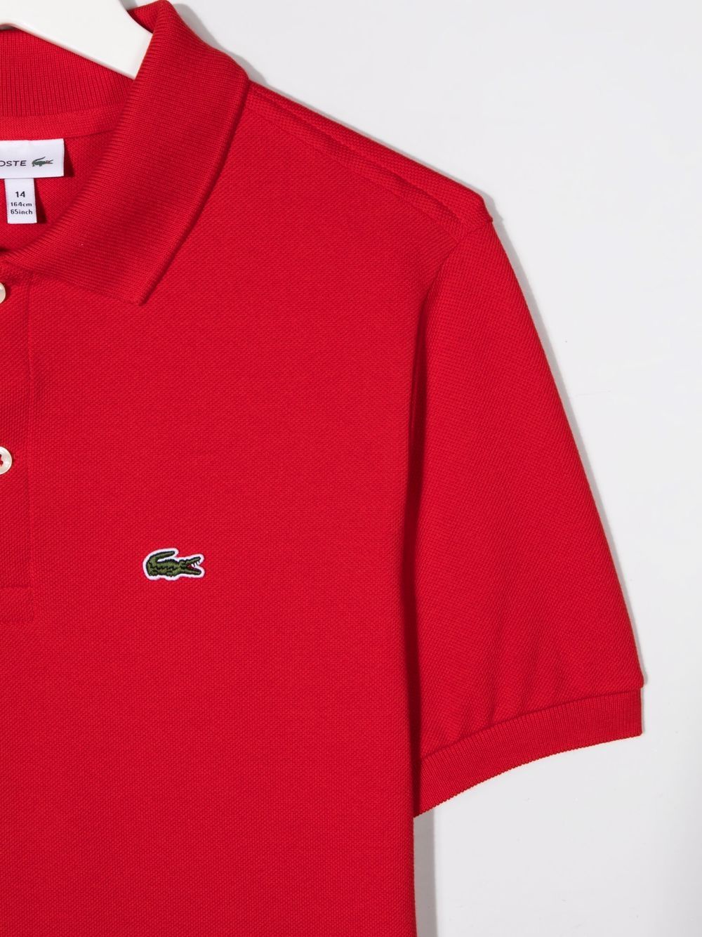 фото Lacoste kids рубашка поло с вышитым логотипом