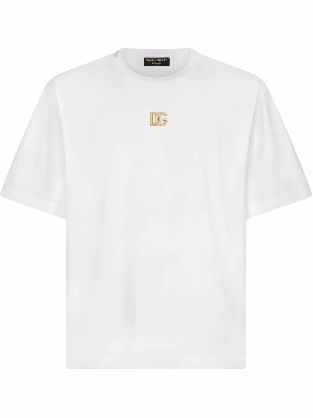 

Dolce & Gabbana playera con logo DG - Blanco