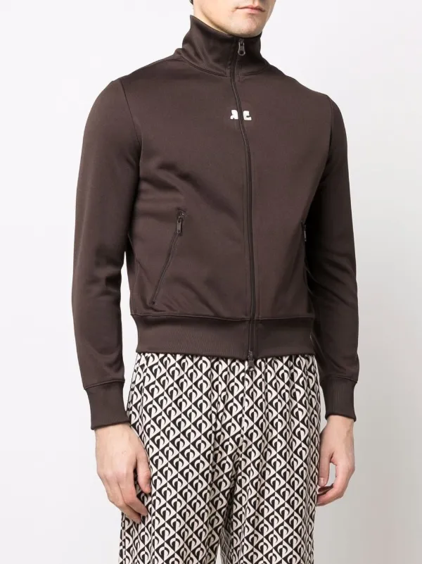 【関税込み】Courreges ブラウン ボウカラー ボンバージャケット Courrèges ボンバージャケット | ブラウン | FARFETCH JP