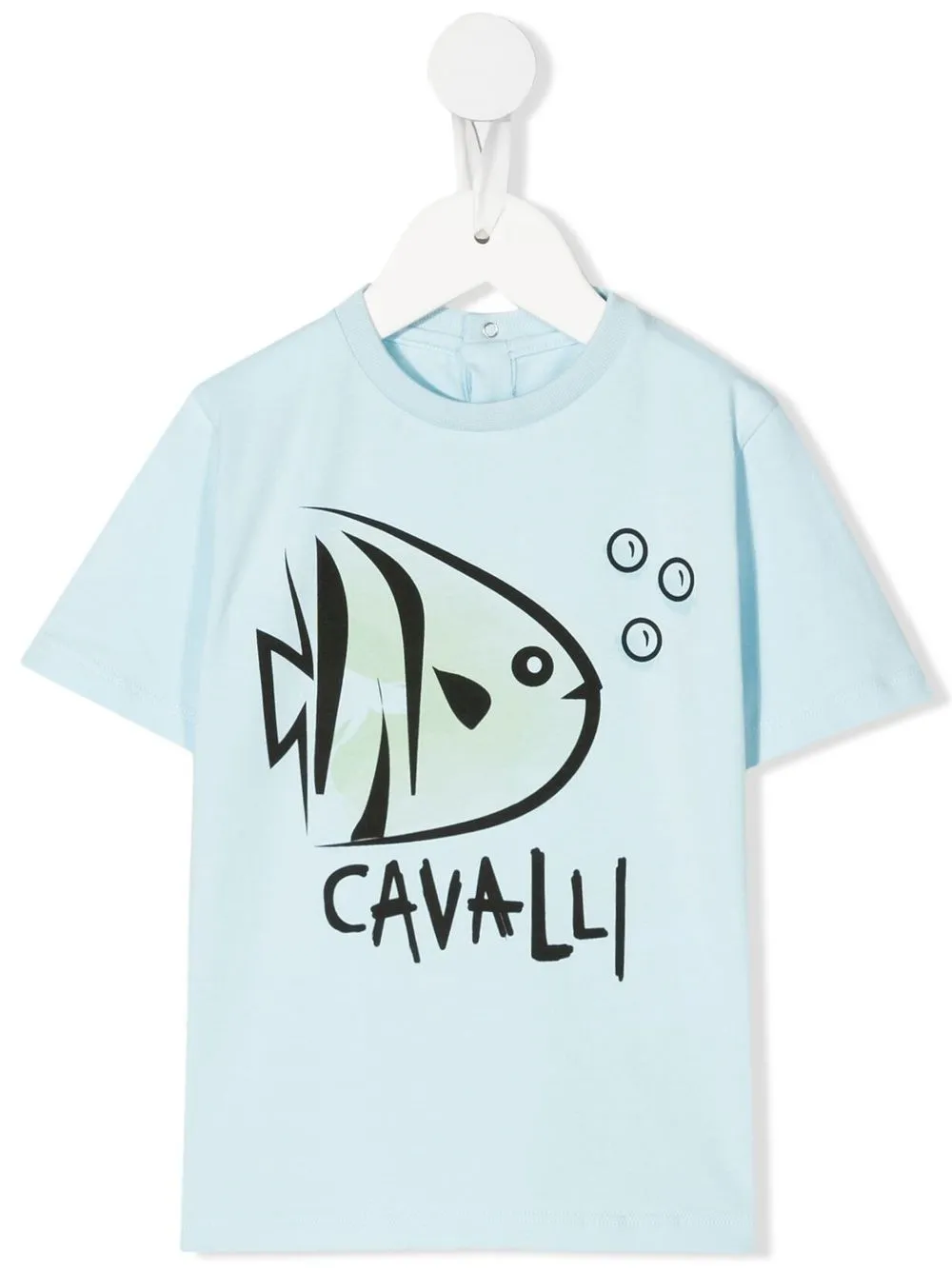 

Roberto Cavalli Junior playera con estampado gráfico - Azul