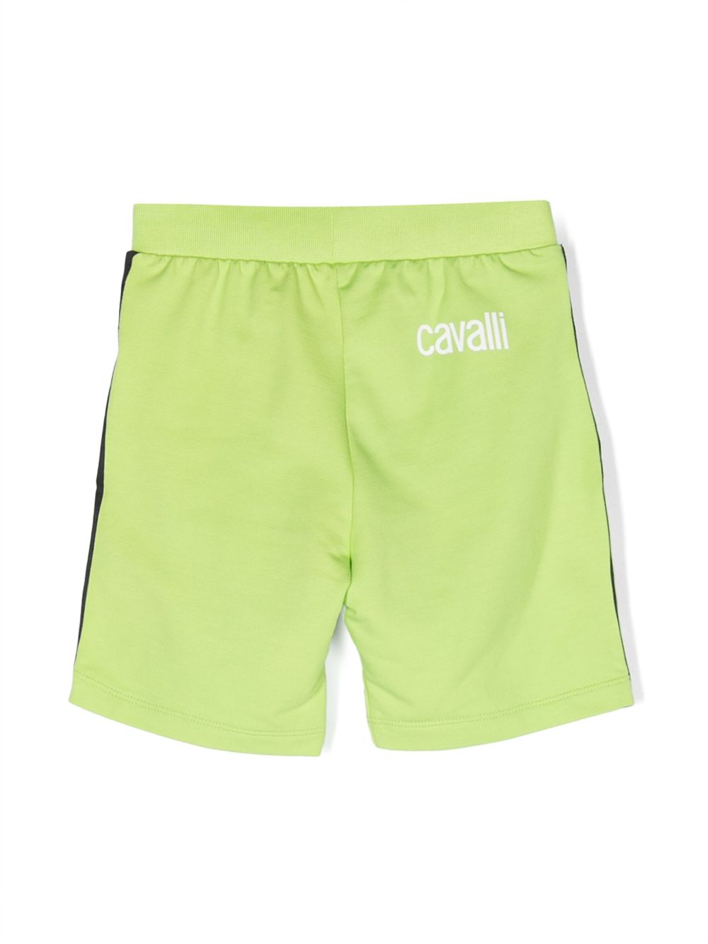 Roberto Cavalli Junior Shorts met logoprint - Groen