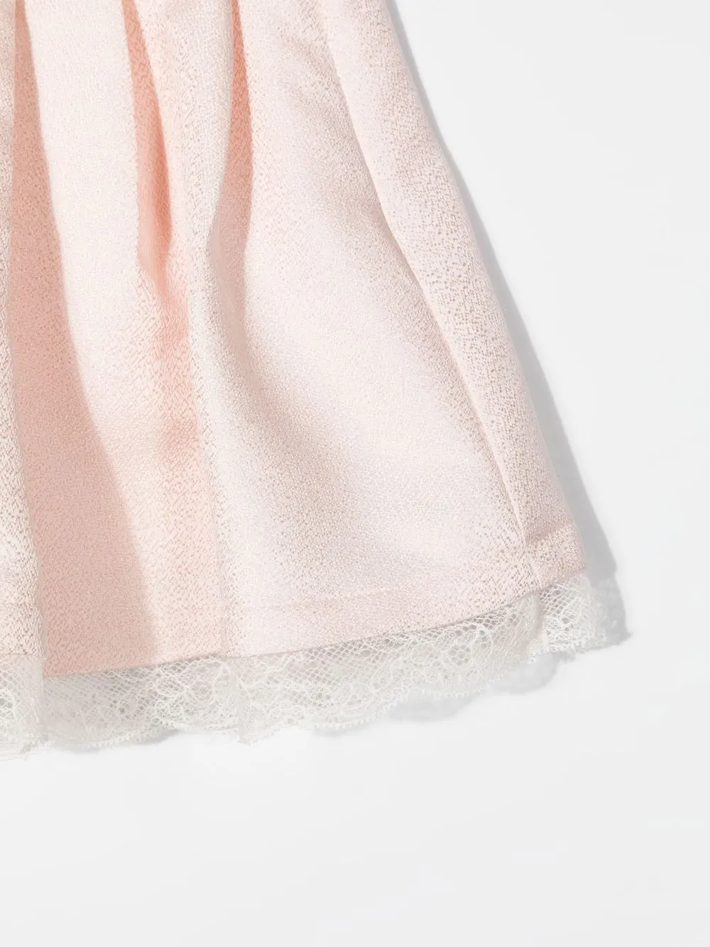  Roberto Cavalli Junior Rock In Satinoptik Mit Spitzenborte   Rosa 
