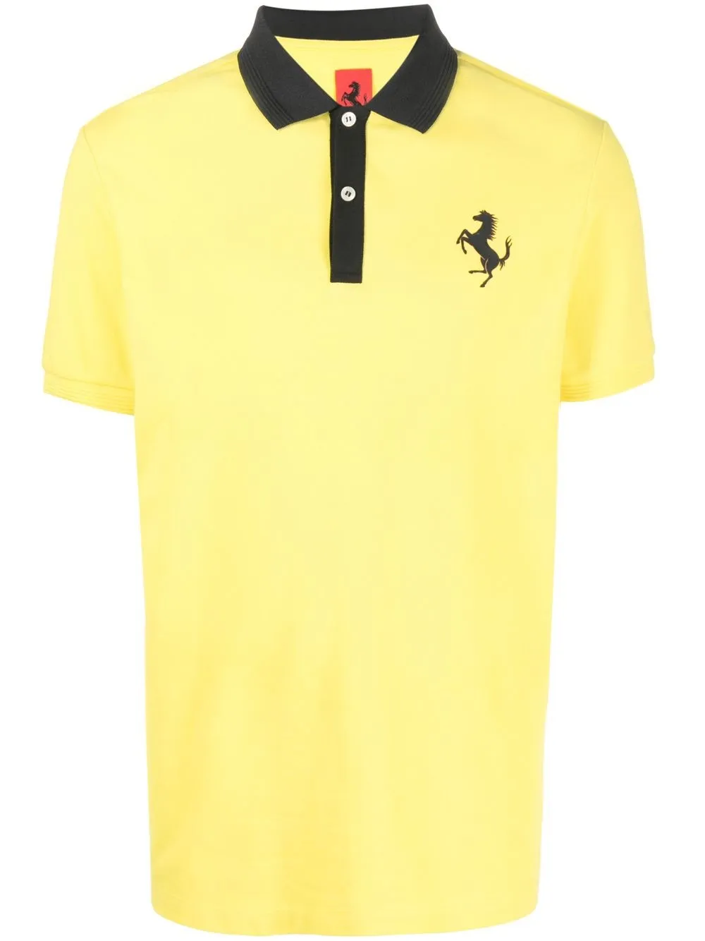 

Ferrari playera tipo polo con logo estampado - Amarillo