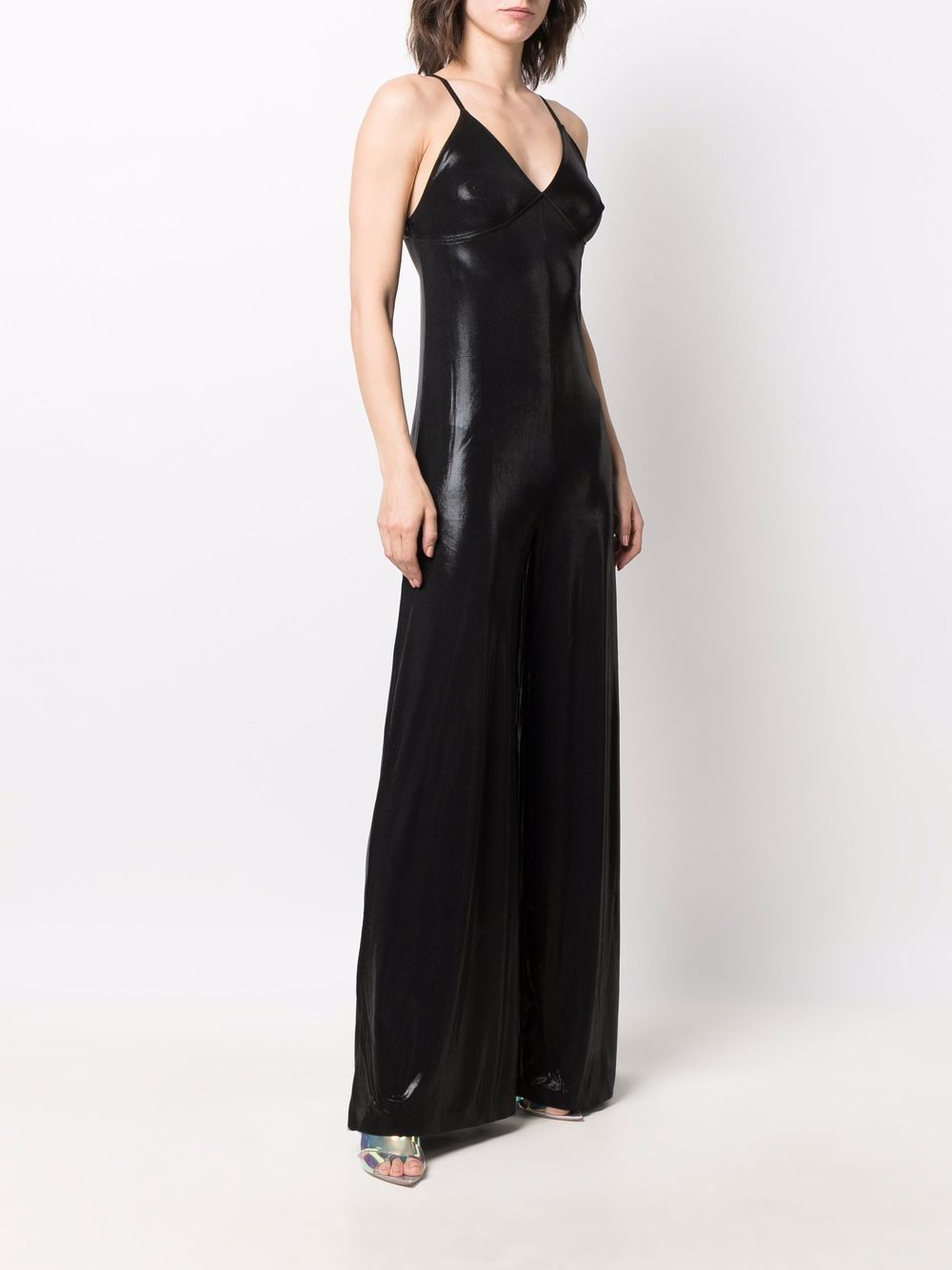 фото Norma kamali faux leather jumpsuit