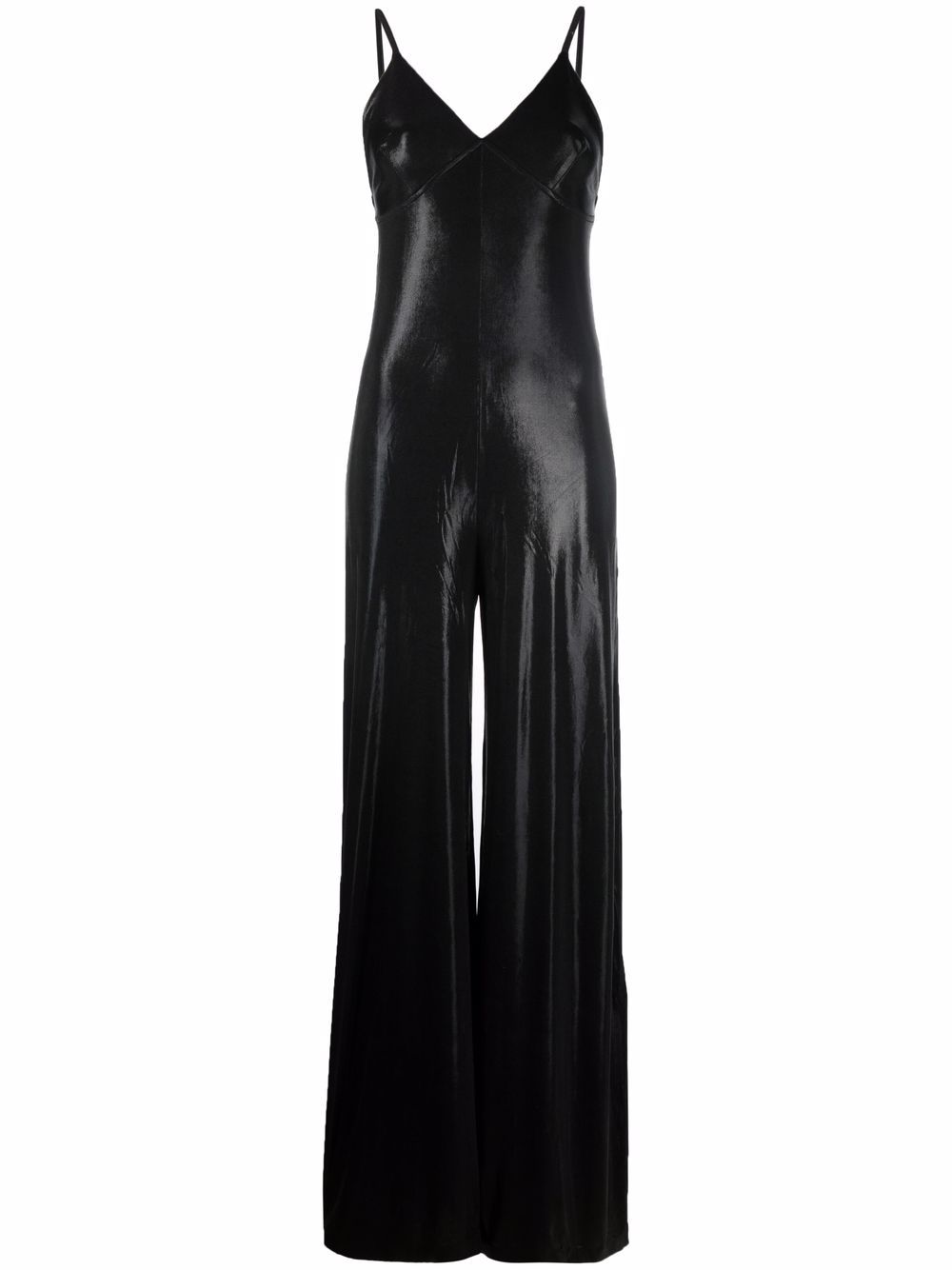 Norma Kamali Faux Leather Jumpsuit - Farfetch