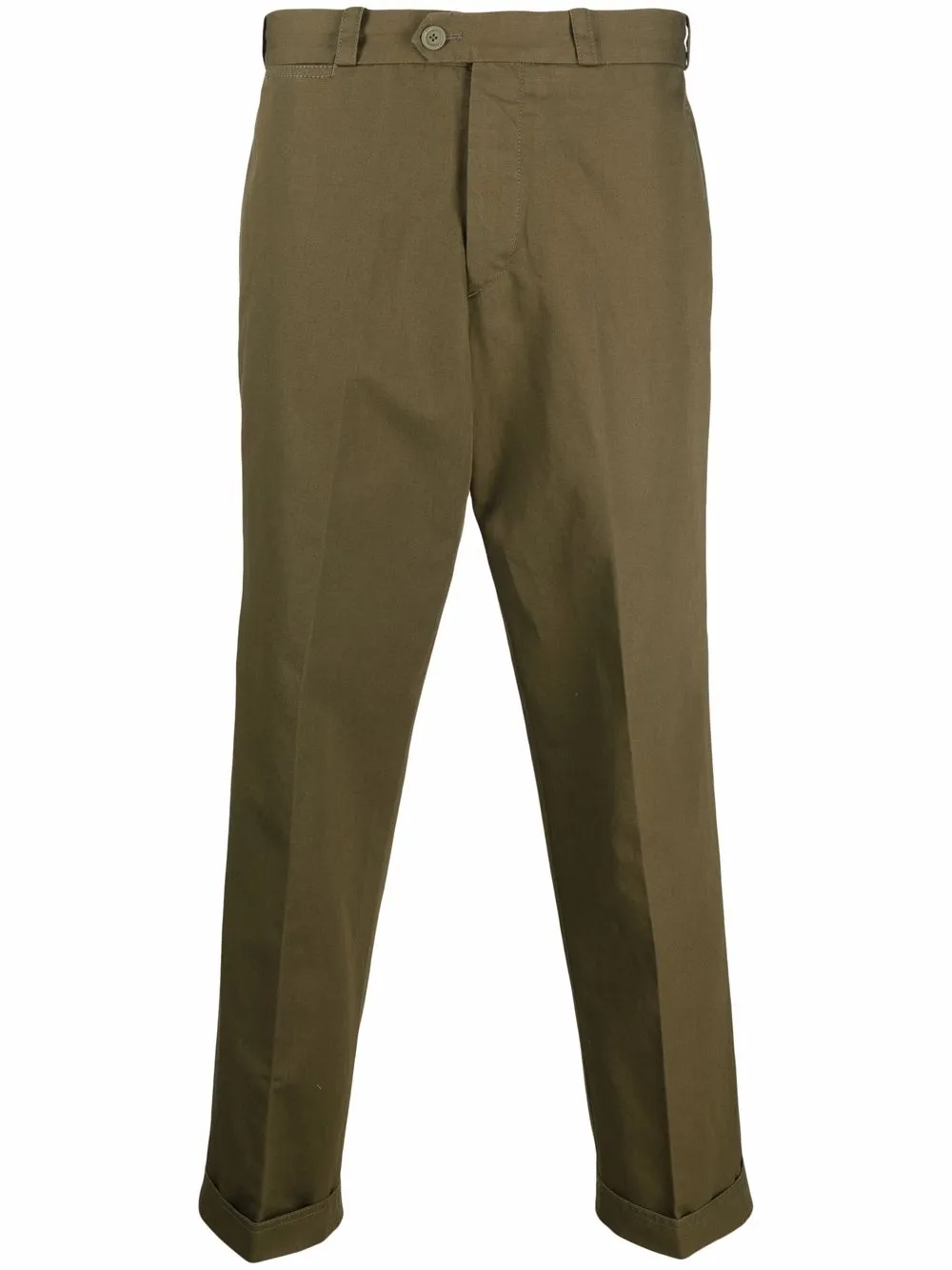 

PT Torino straight-leg cropped chinos - Green