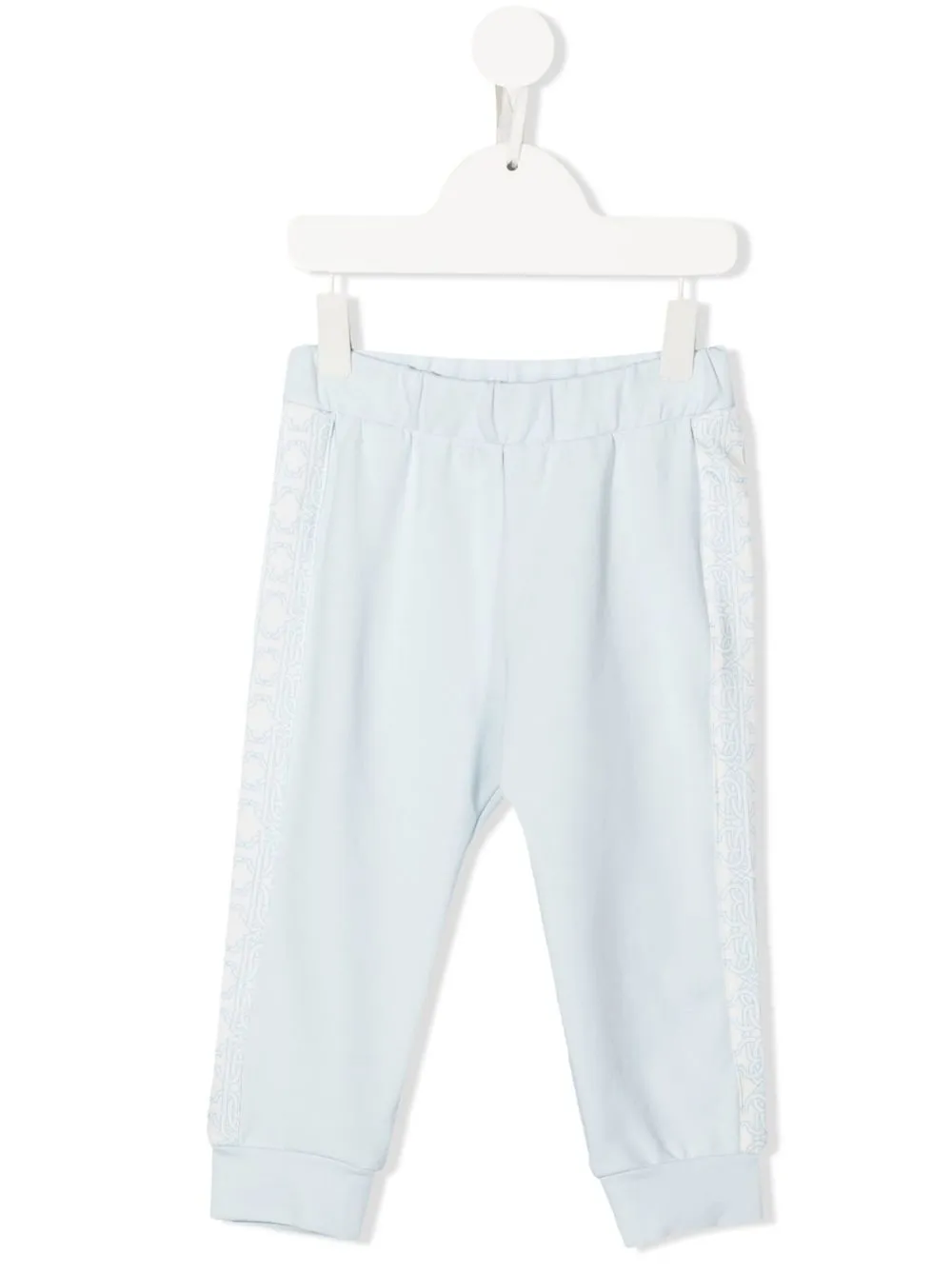 

Roberto Cavalli Junior pants con monograma bordado - Azul