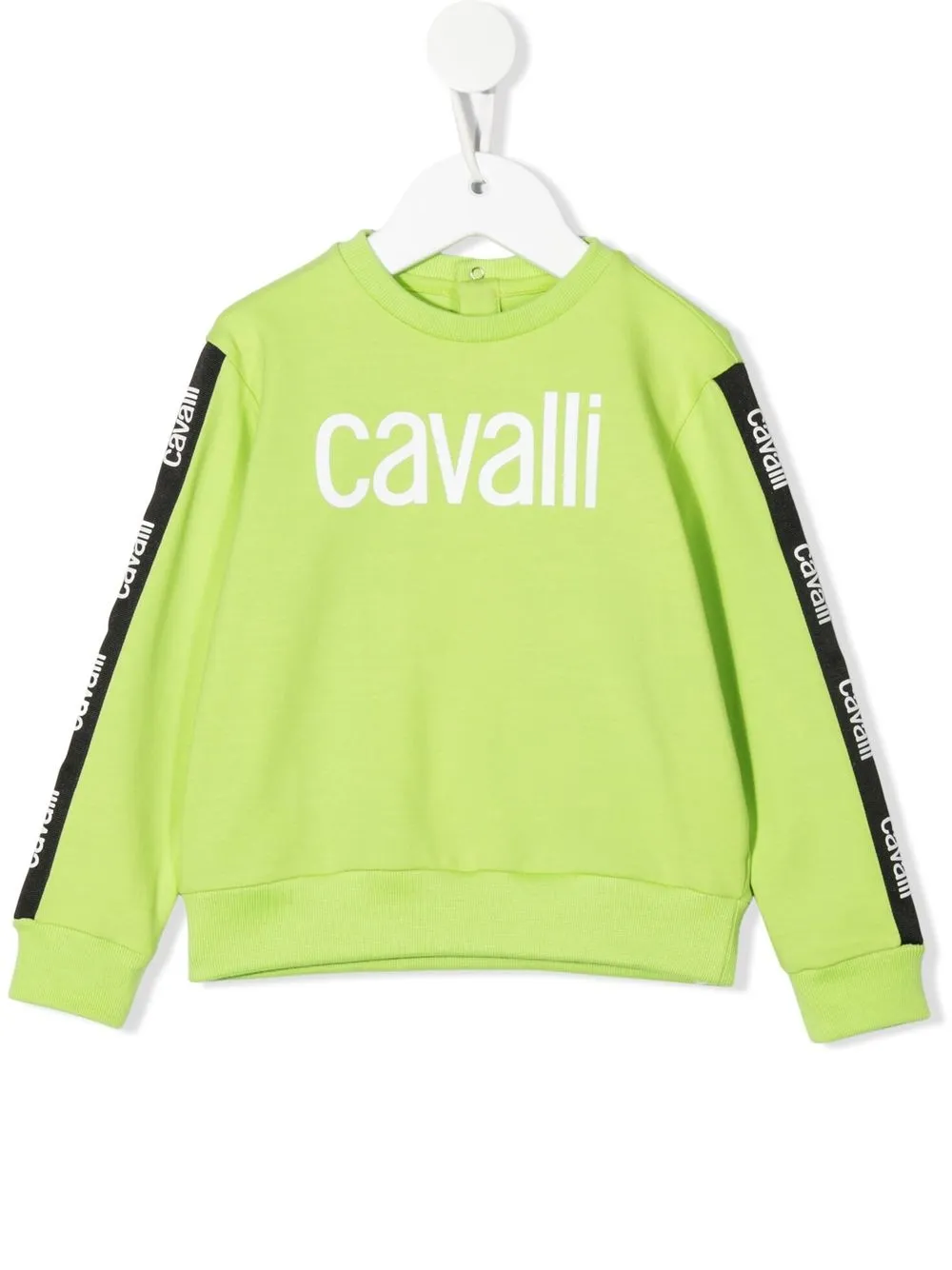 

Roberto Cavalli Junior sudadera con logo estampado - Verde