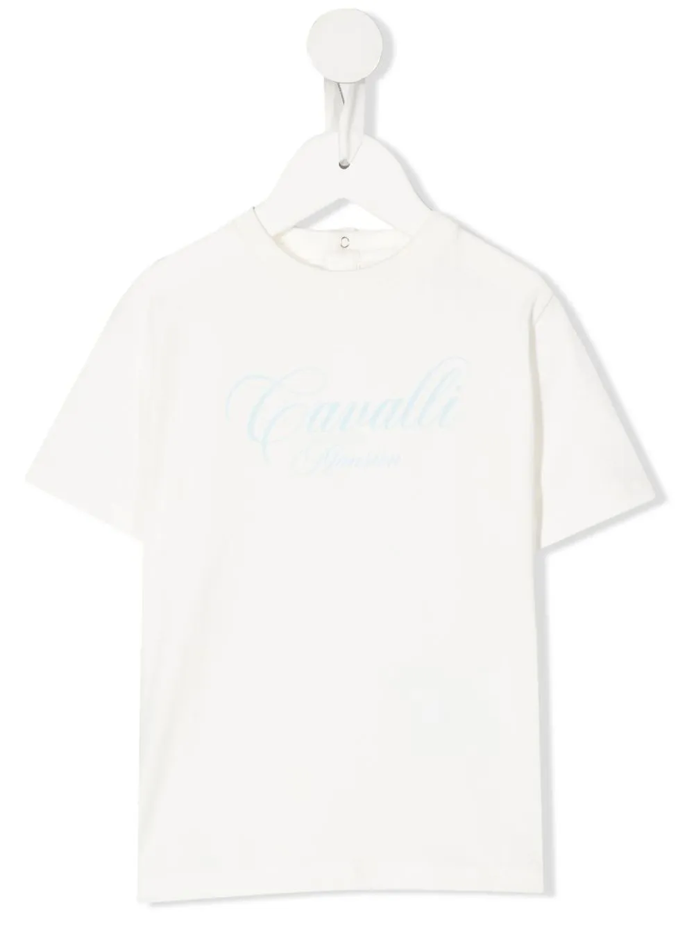 

Roberto Cavalli Junior playera con logo estampado - Blanco