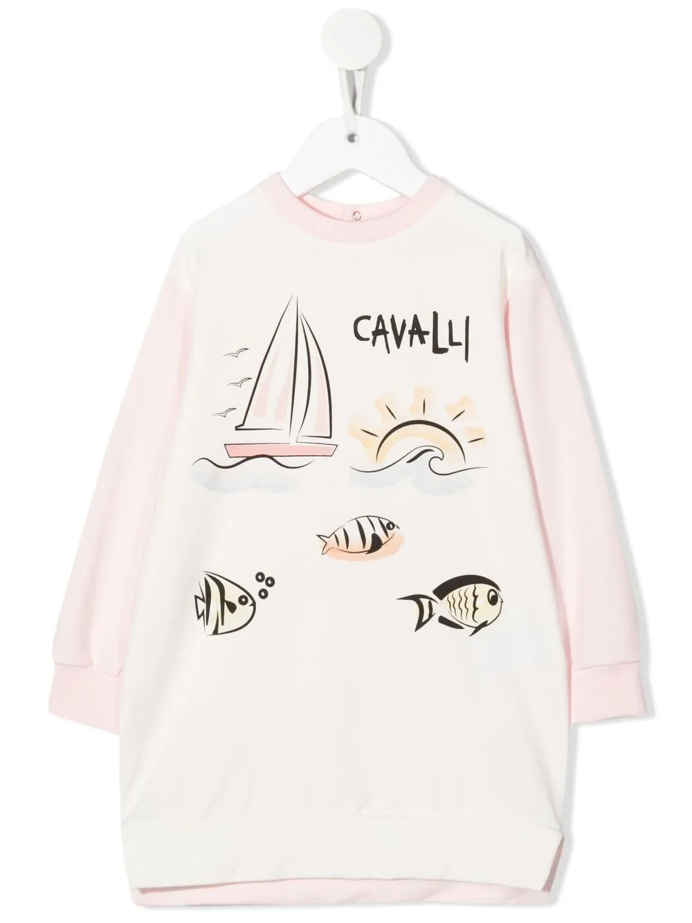 

Roberto Cavalli Junior sudadera con motivo estampado - Blanco