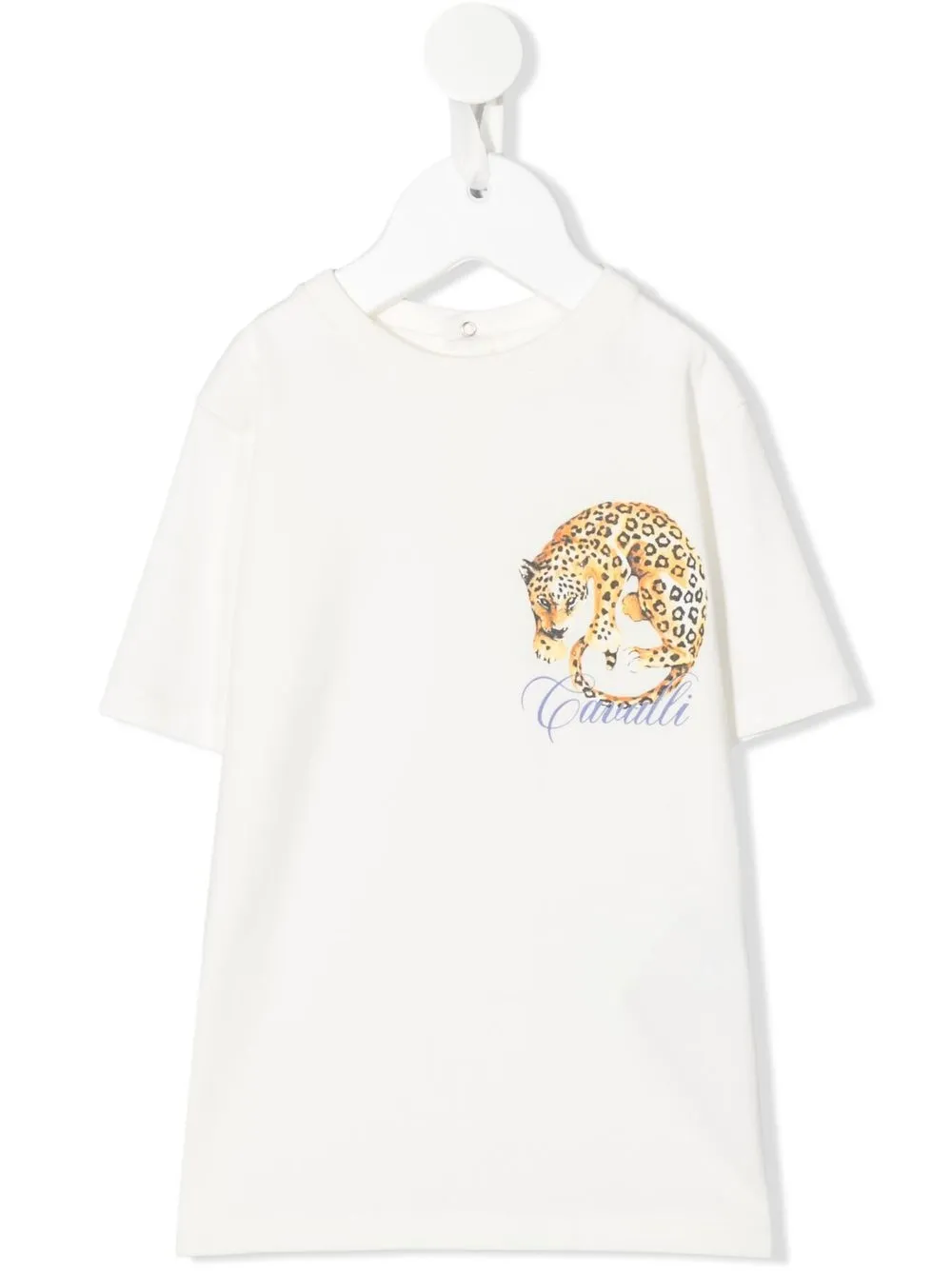 

Roberto Cavalli Junior playera con estampado gráfico - Blanco