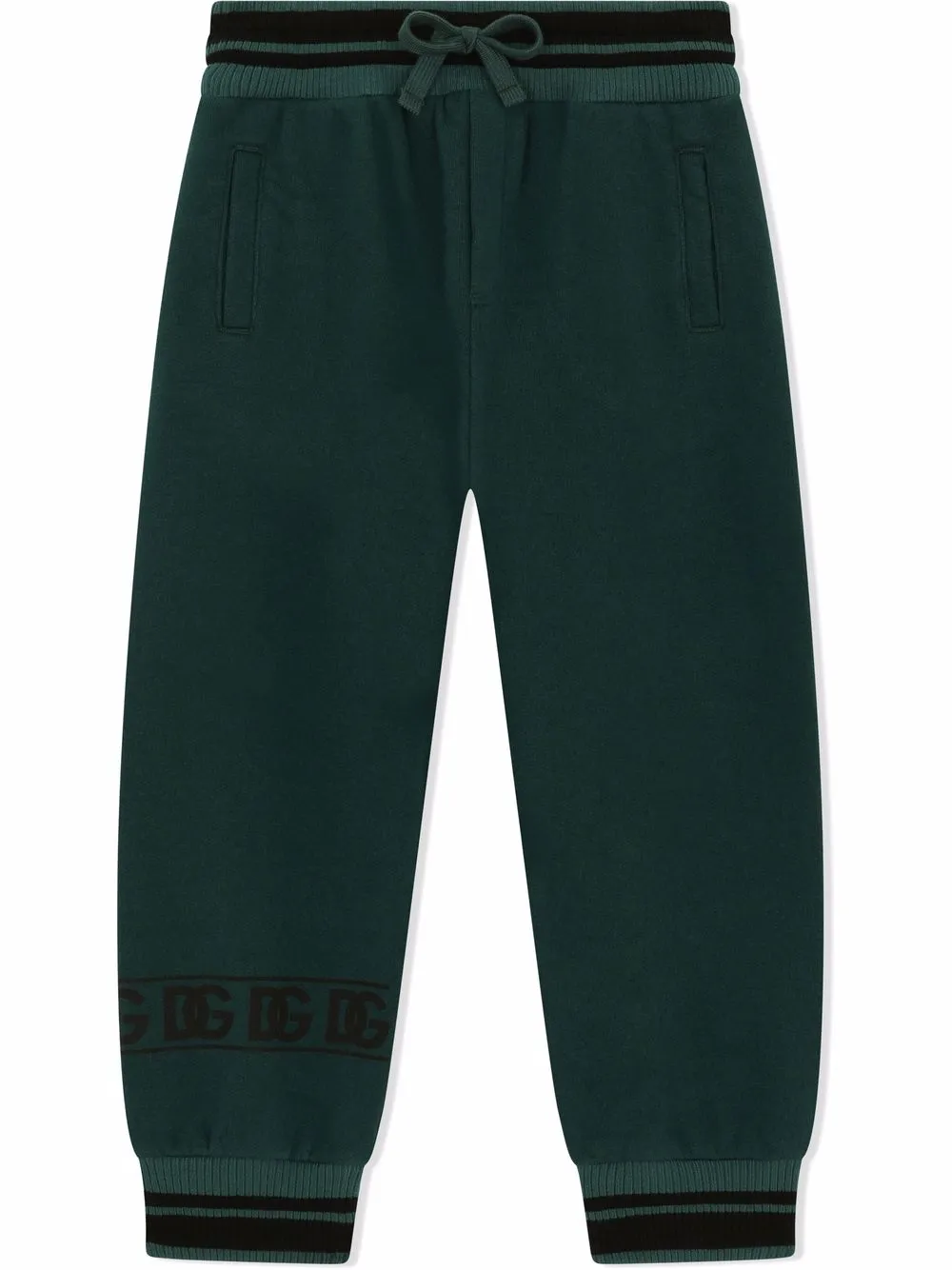 

Dolce & Gabbana Kids pants con logo estampado - Verde