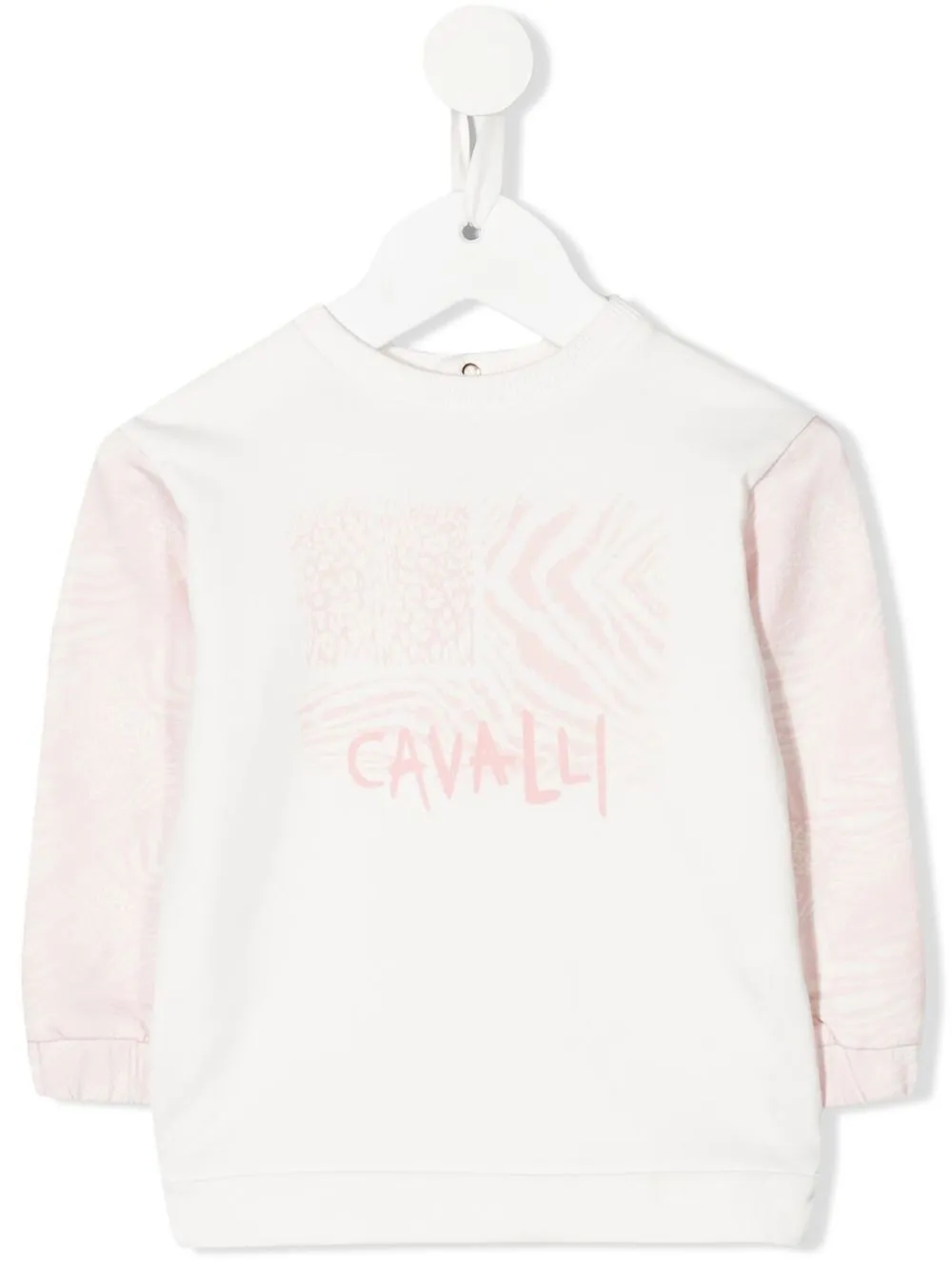 

Roberto Cavalli Junior sudadera con animal print - Blanco