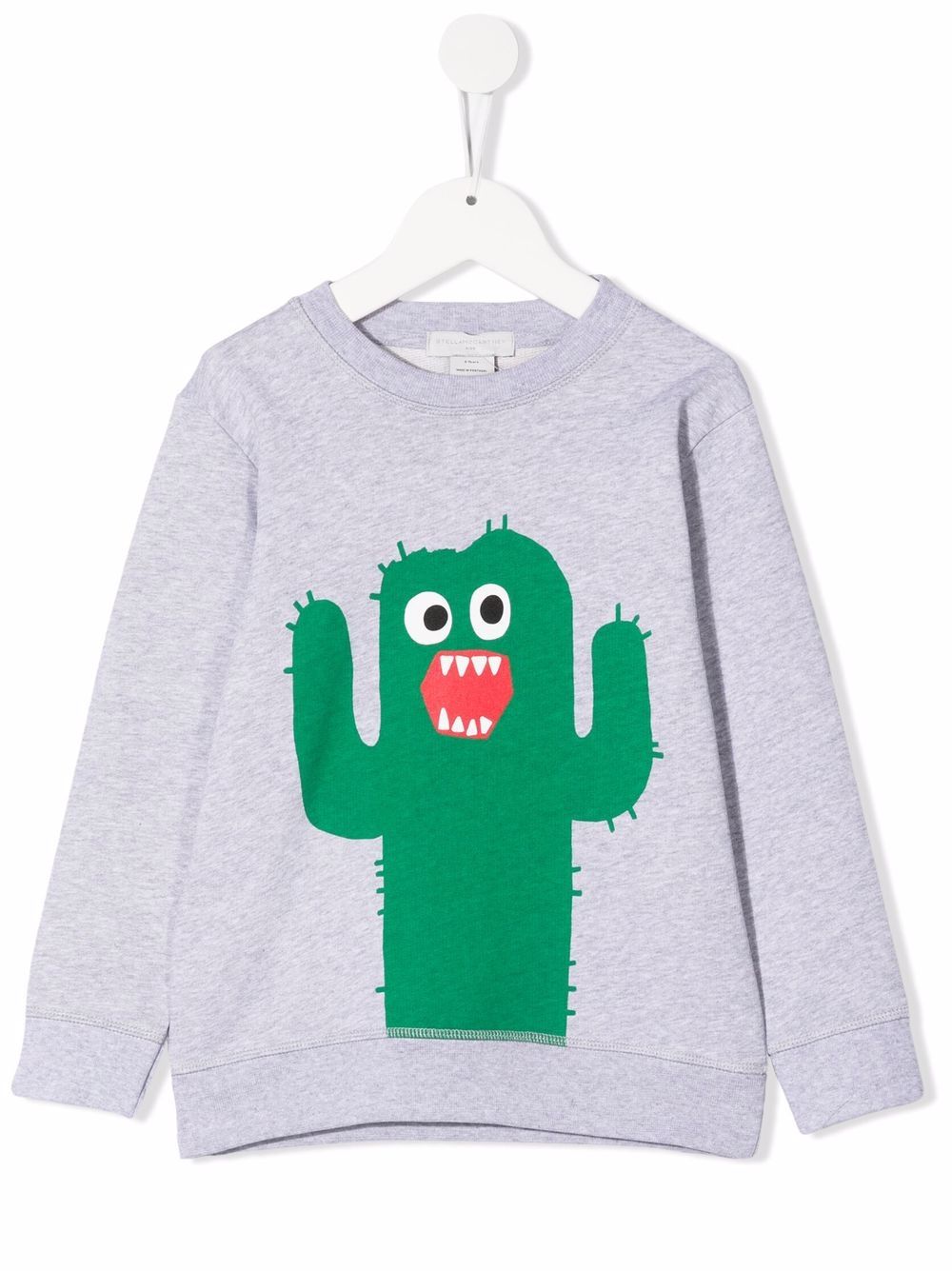 

Stella McCartney Kids sudadera con cactus estampados - Gris