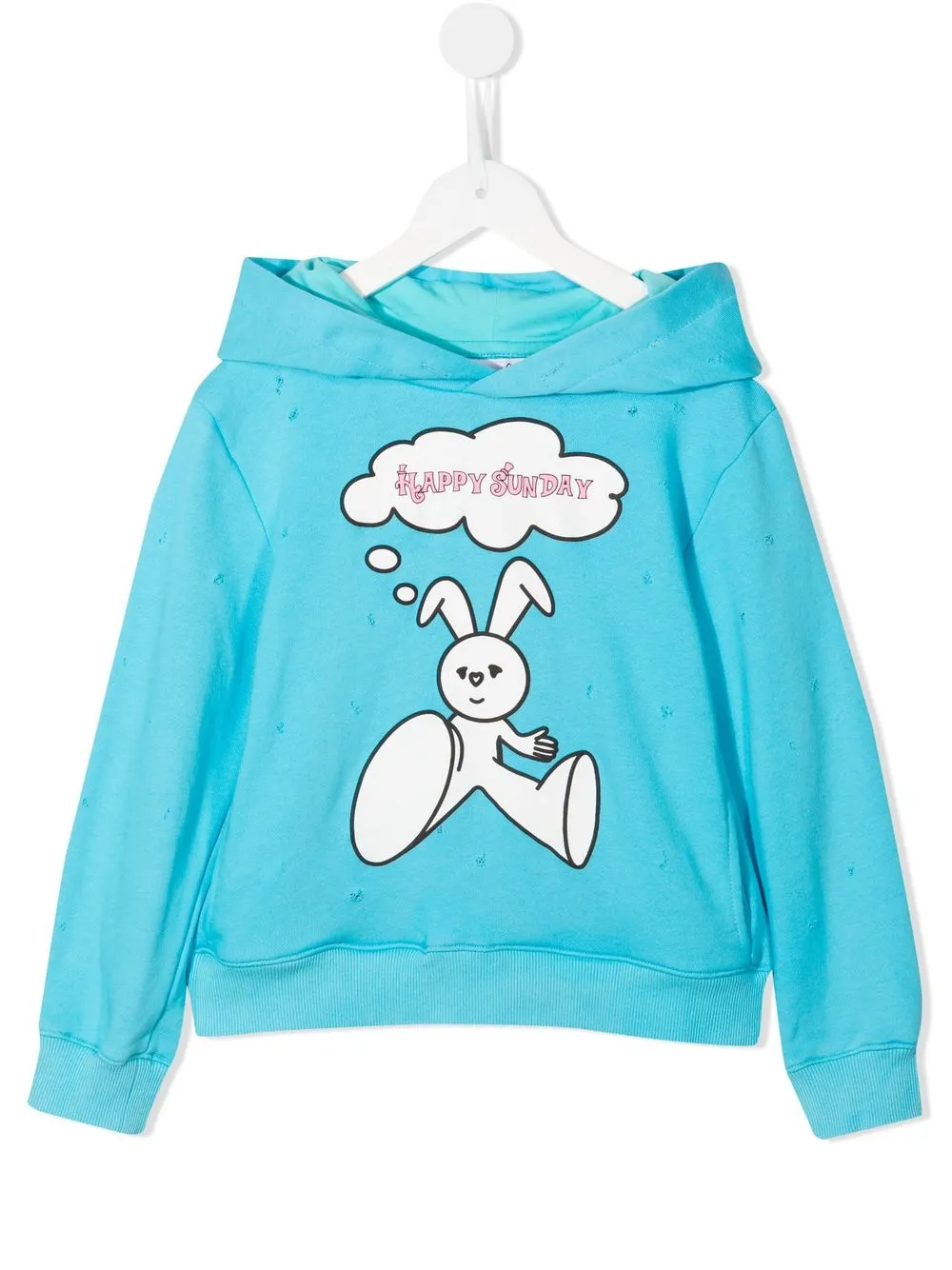 

Natasha Zinko Kids graphic-print pullover hoodie - Blue