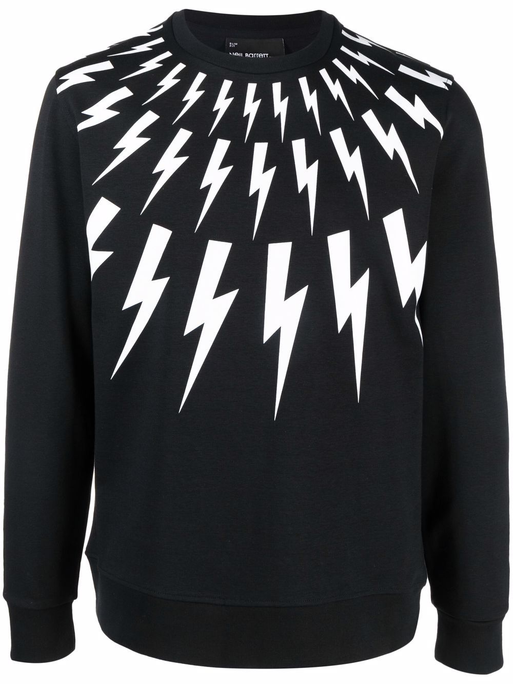 

Neil Barrett sudadera con motivo Thunderbolt - Negro