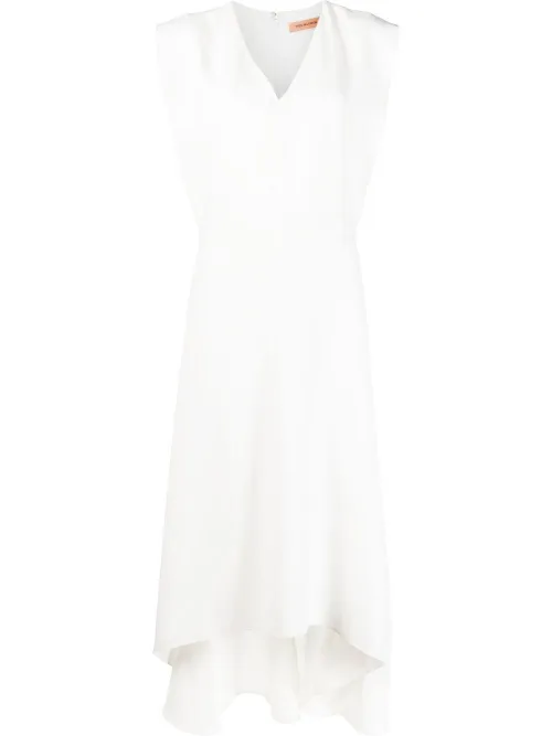 Robe mi-longue à design sans manches - Yves Salomon - Modalova