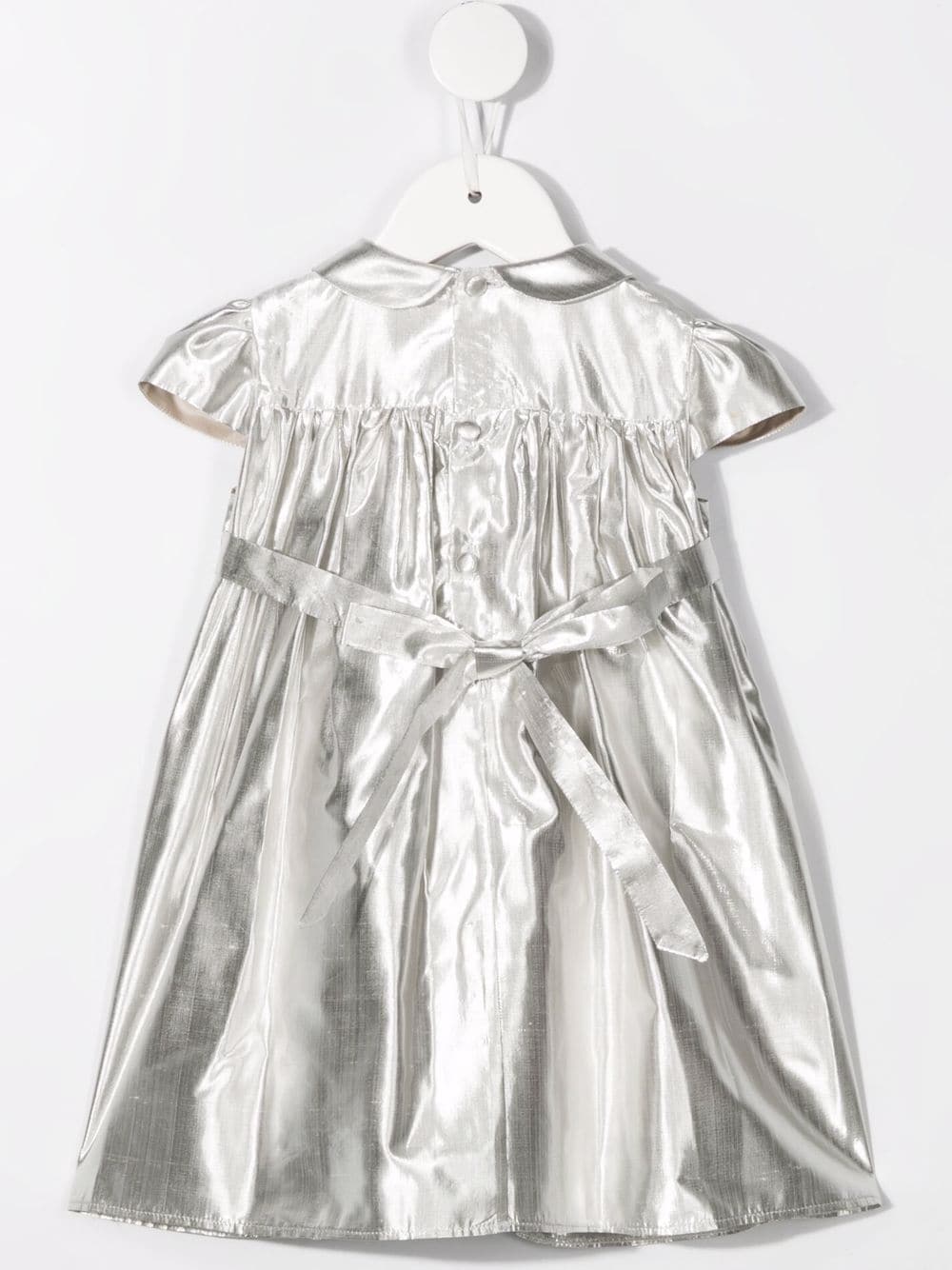 Image 2 of La Stupenderia Shantung metallic-effect dress