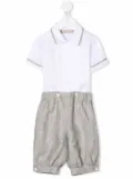 La Stupenderia pinestripe-print set - White