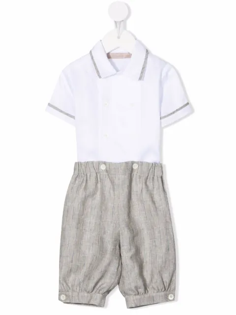 La Stupenderia pinestripe-print set 