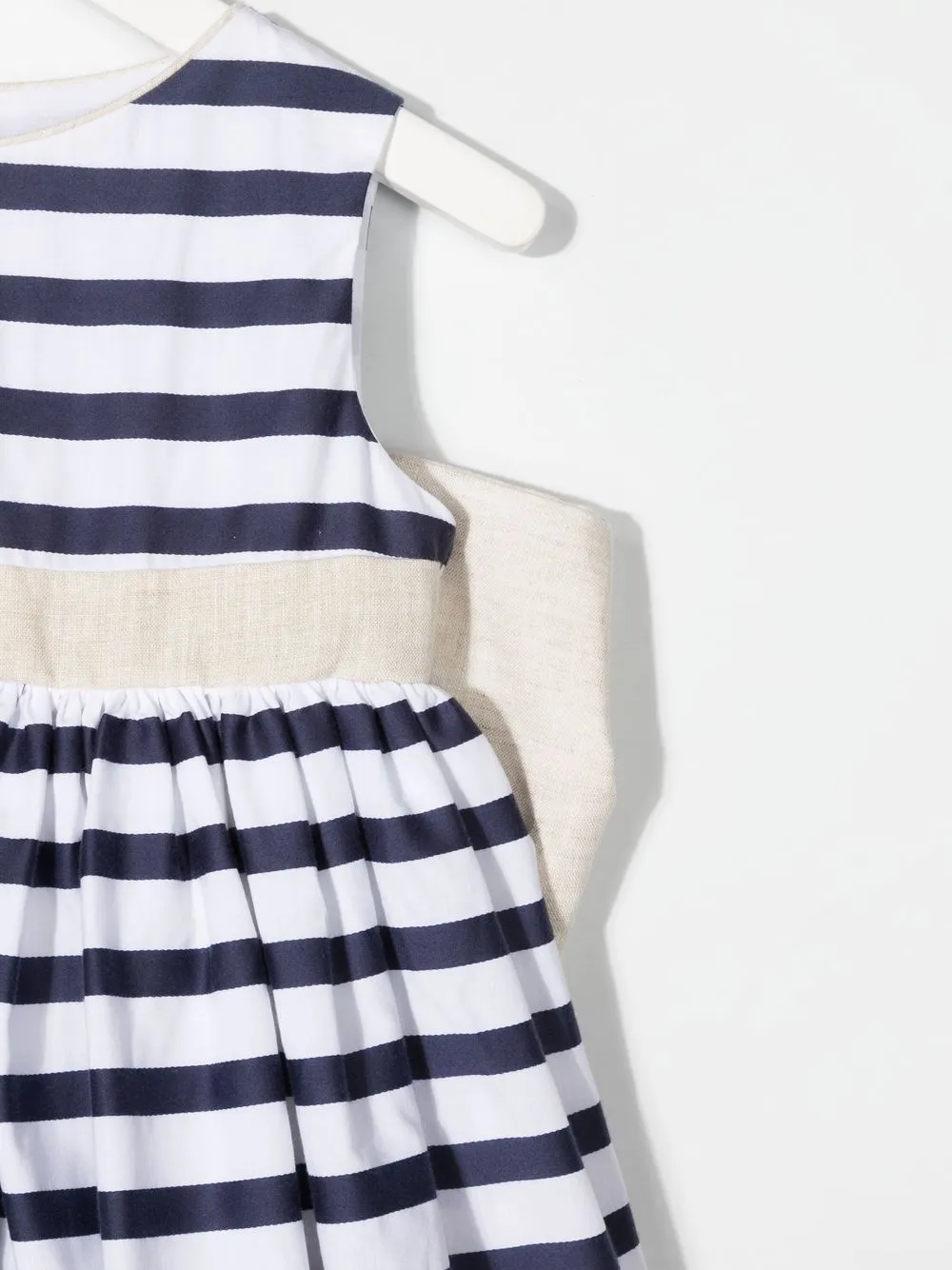LA STUPENDERIA STRIPE-PATTERN A-LINE DRESS 