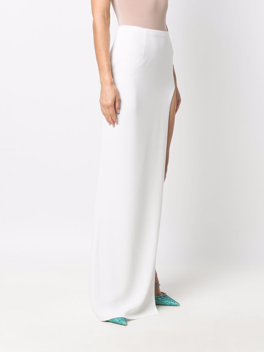 фото Mônot high-waist cut-out maxi skirt