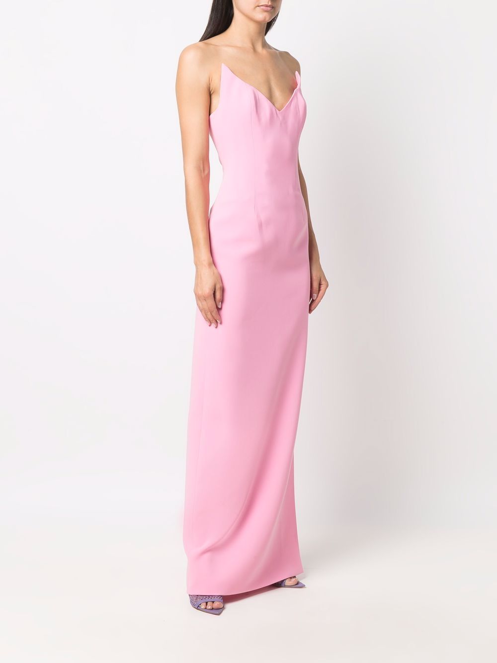 фото Mônot v-neck strapless gown