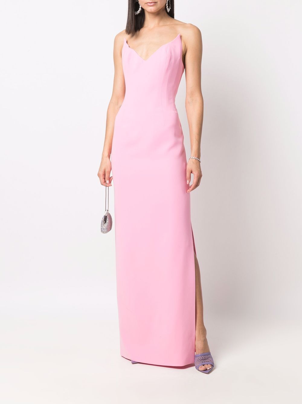 фото Mônot v-neck strapless gown