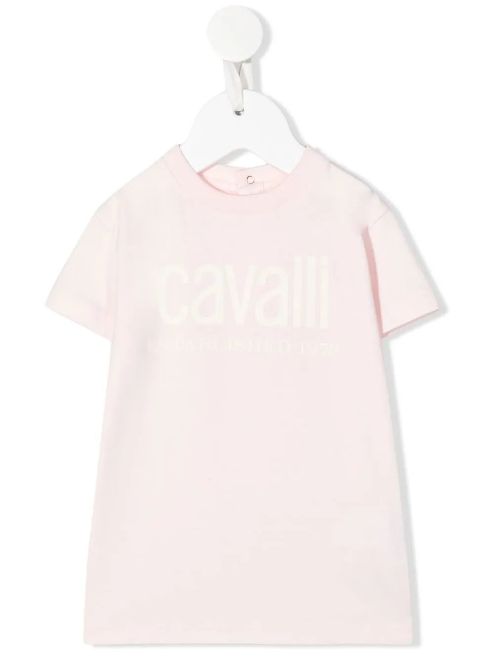 

Roberto Cavalli Junior playera manga corta con logo estampado - Rosado