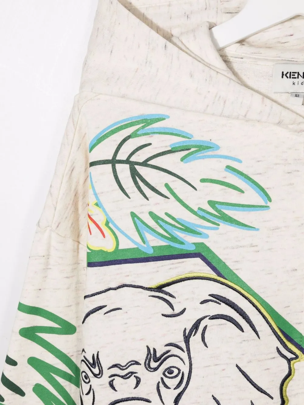 фото Kenzo kids худи на молнии с вышитым логотипом