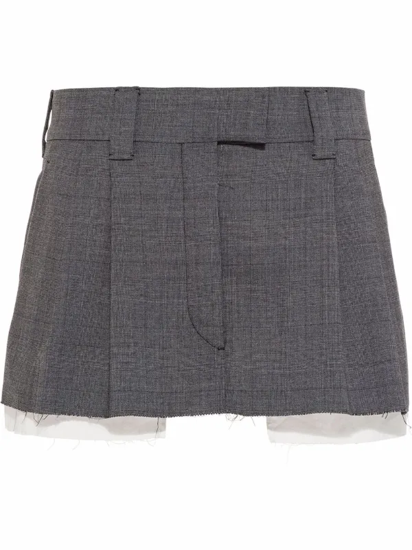 Prada Pleated Mini Skirt - Farfetch