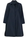Yves Salomon concealed-front fastening coat - Blue