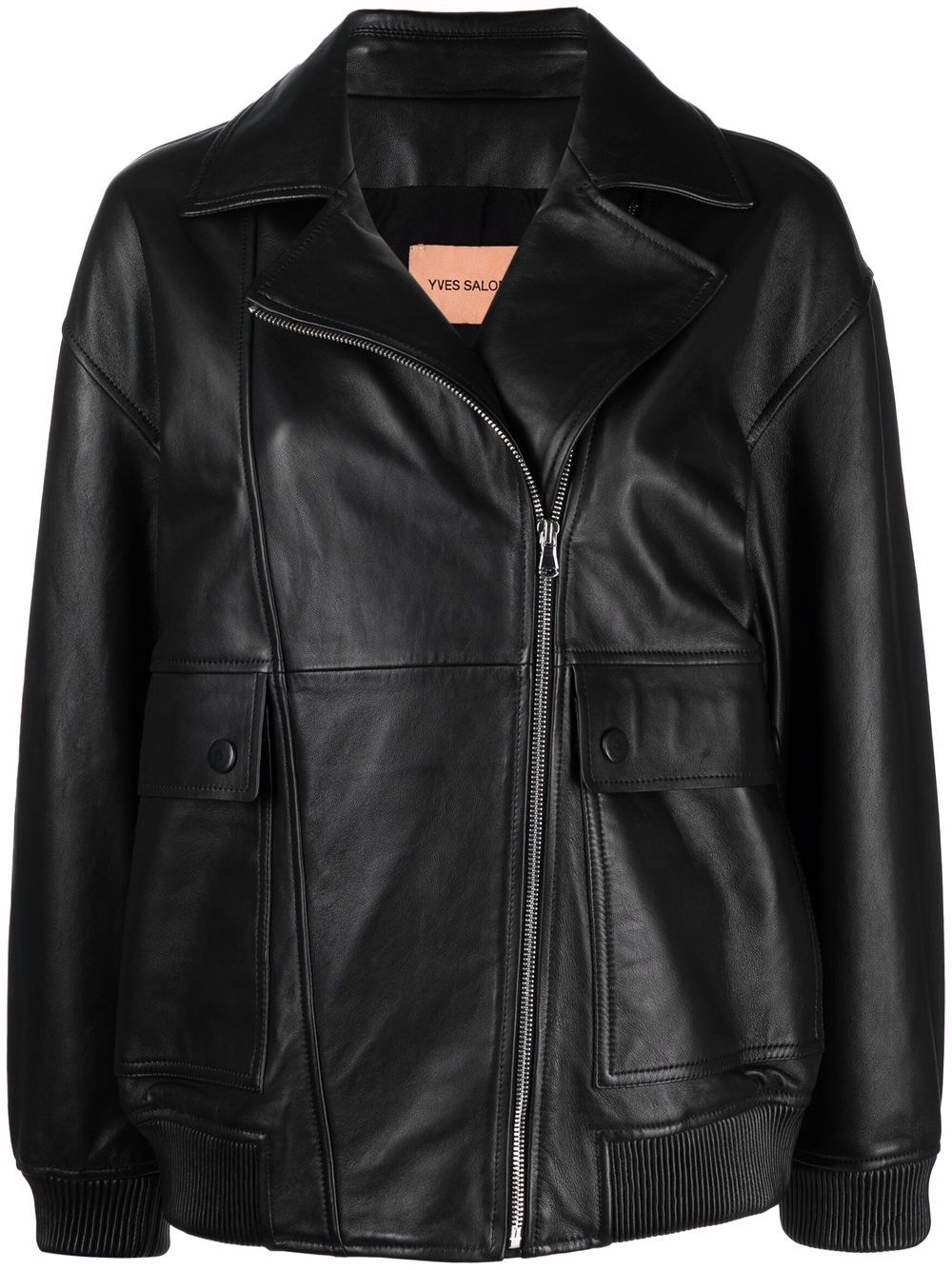 Image 1 of Yves Salomon zip-up leather jacket
