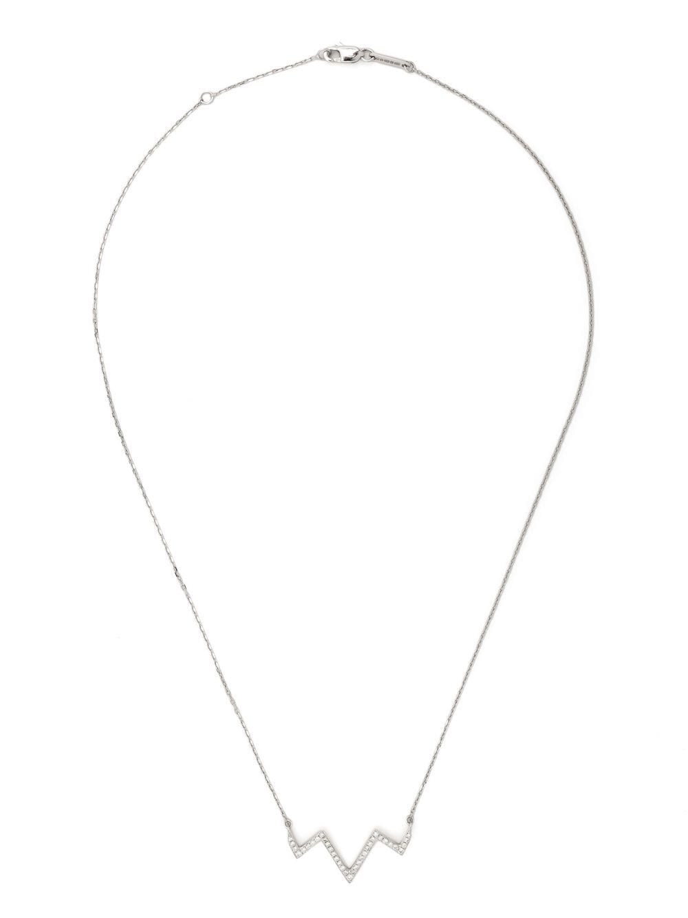 Stephen Webster 18kt White Gold Lady Stardust Diamond Necklace In Silver
