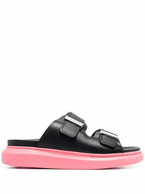 Alexander McQueen double-strap two-tone sandals
