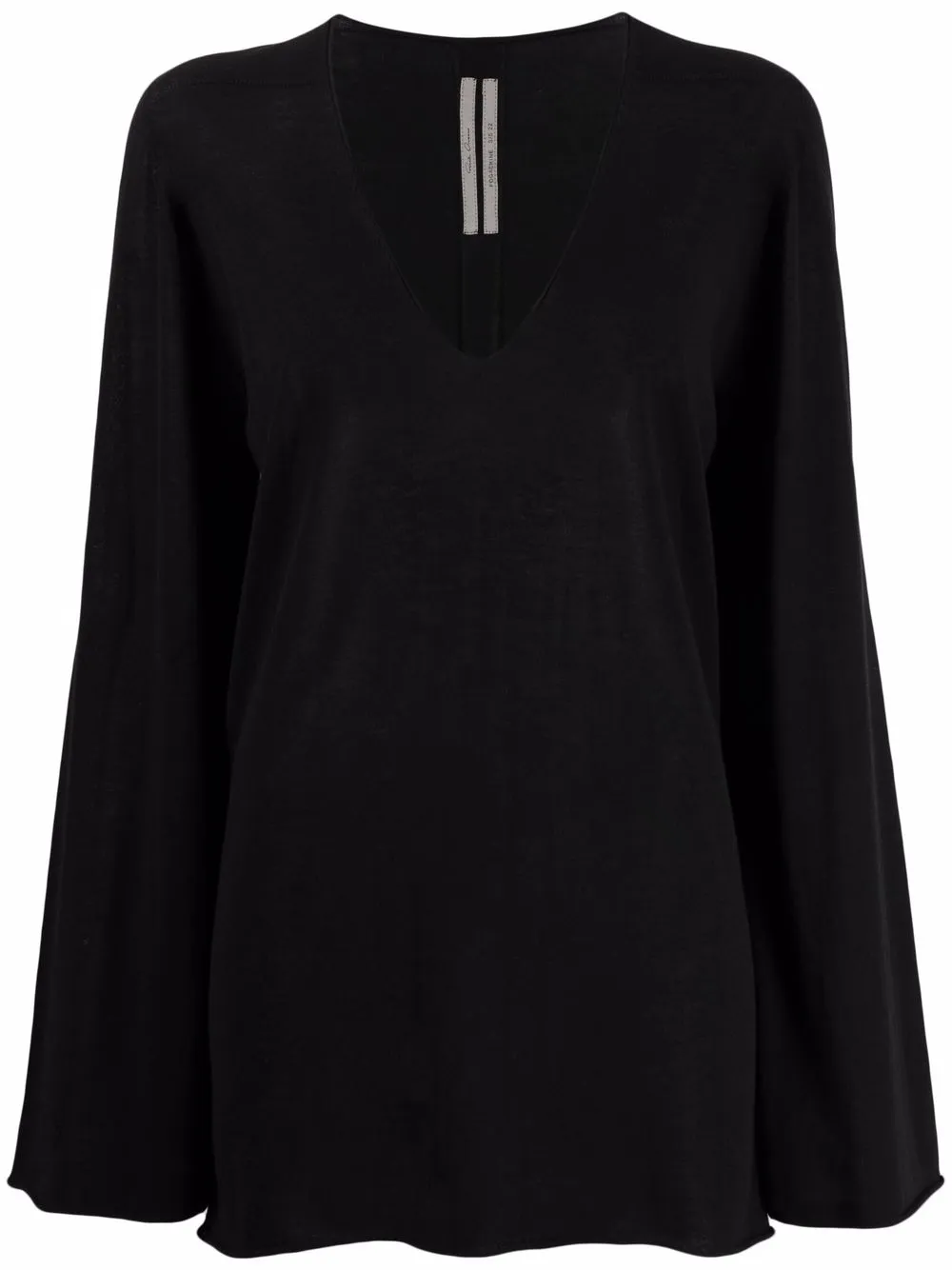 

Rick Owens top tejido mangas anchas - Negro