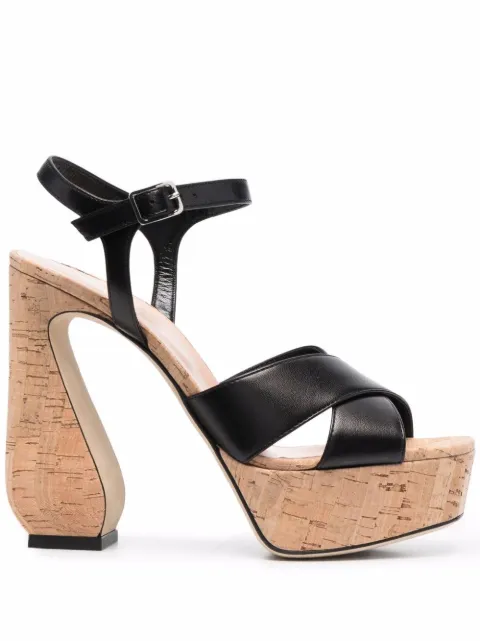 Si Rossi sandalias con plataforma de 90mm