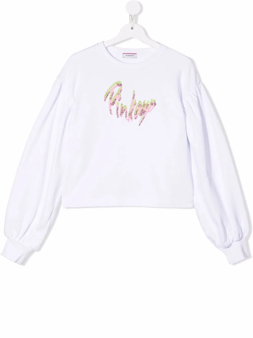 

Pinko Kids TEEN logo-print sweatshirt - White